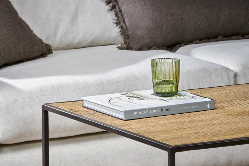 Rishin Grooved Wood Coffee Table
