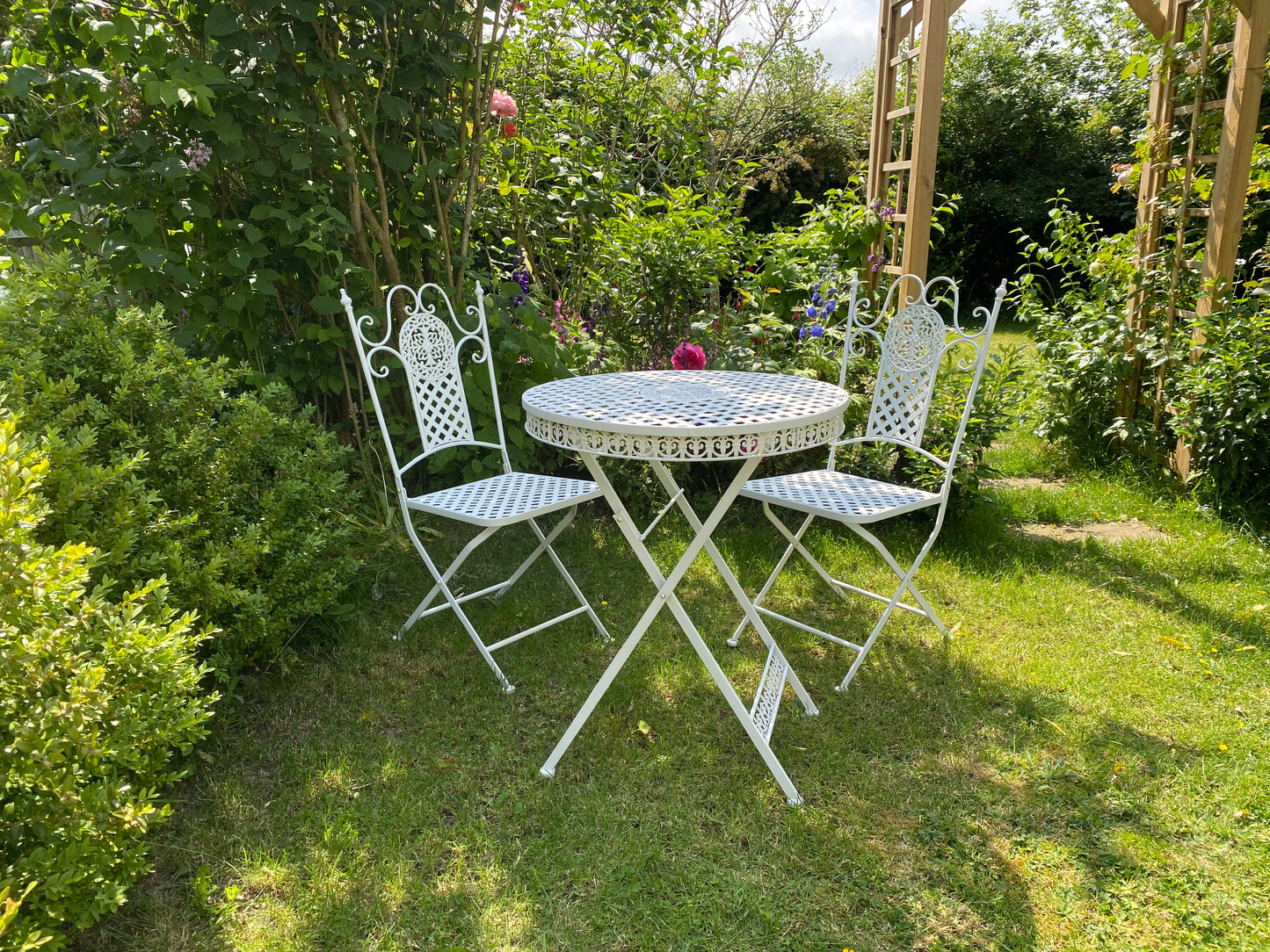 White Patio Set