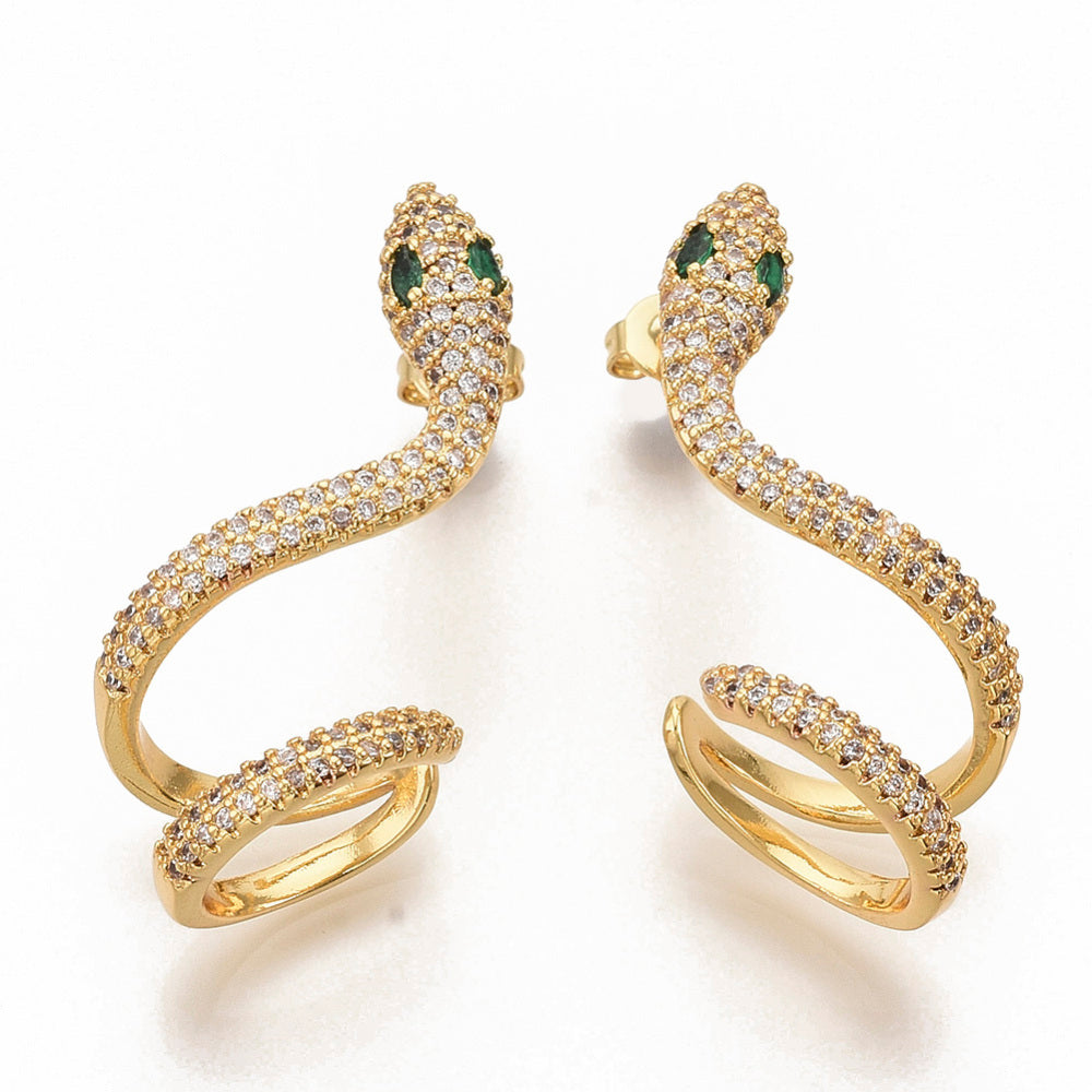 Snake Earring with Cuff