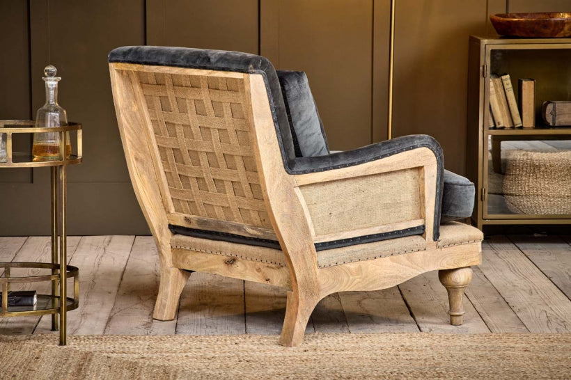 Abe Velvet Armchair