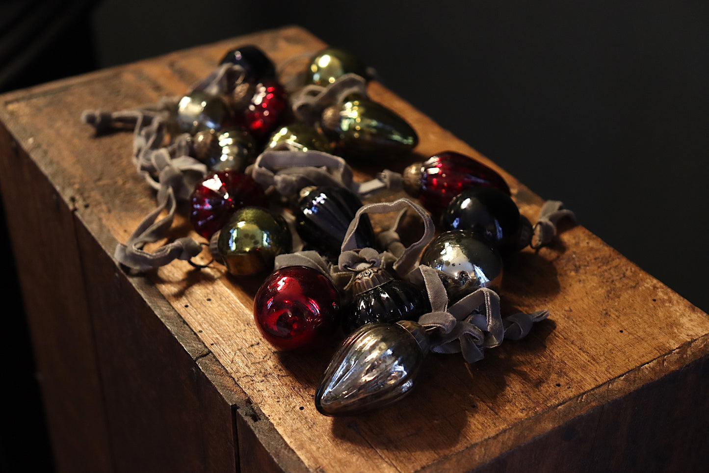 Adisa Glass Jar Of Baubles - Mixed Colours