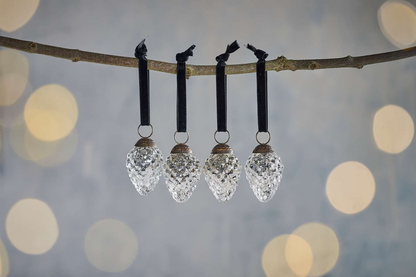 Harini Baubles - Set of 4 - Antique Silver