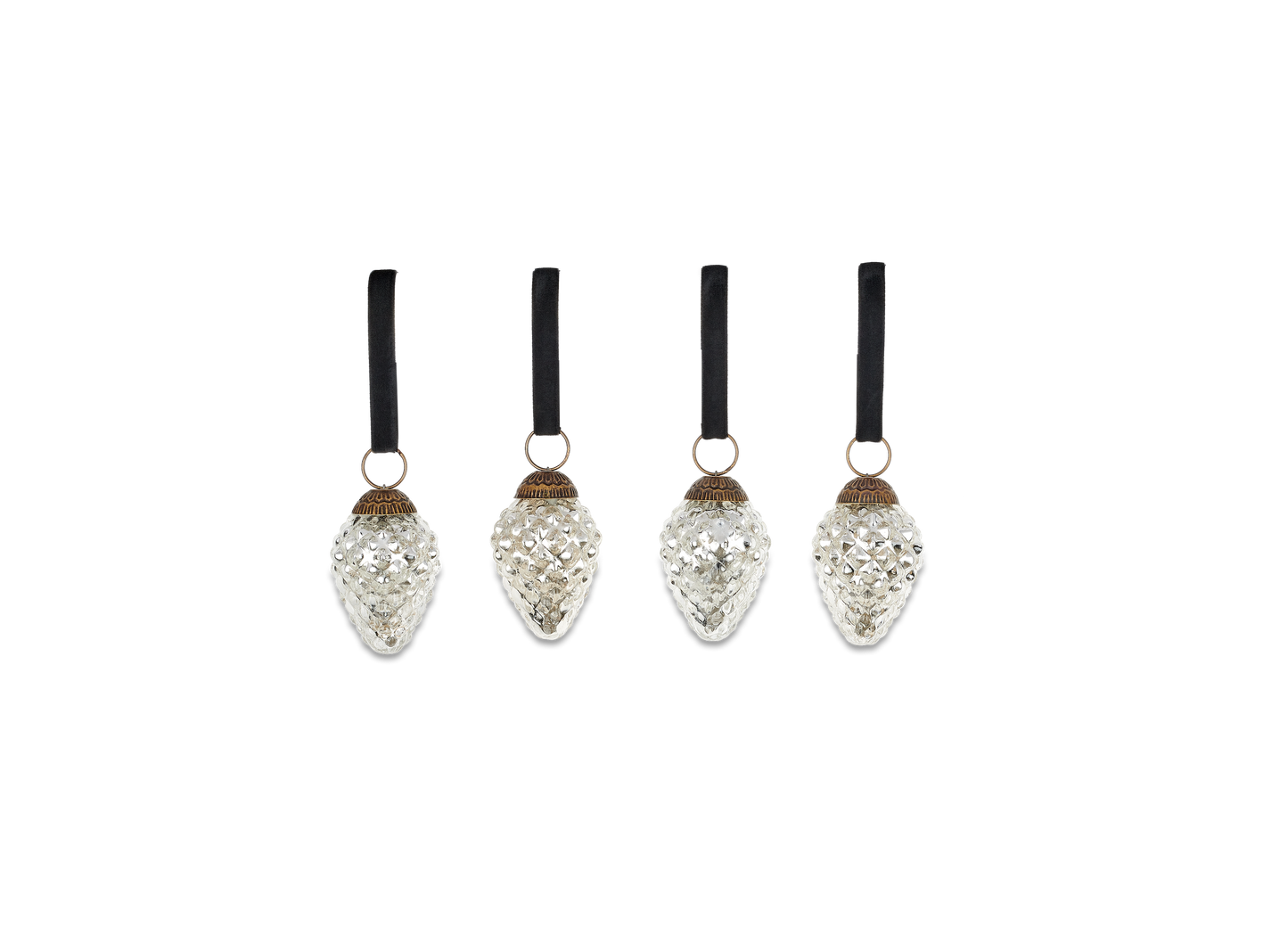 Harini Baubles - Set of 4 - Antique Silver