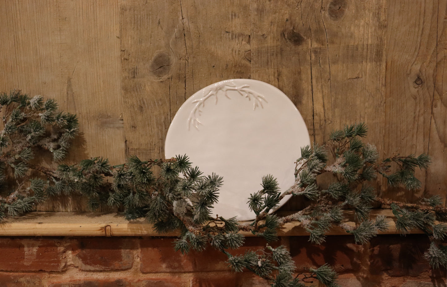 White Ceramic Antler Side Plate
