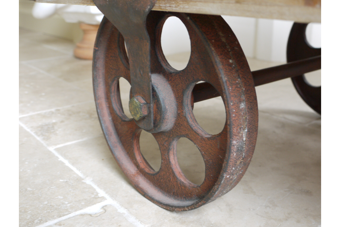 Railway Coffee Table on Wheels