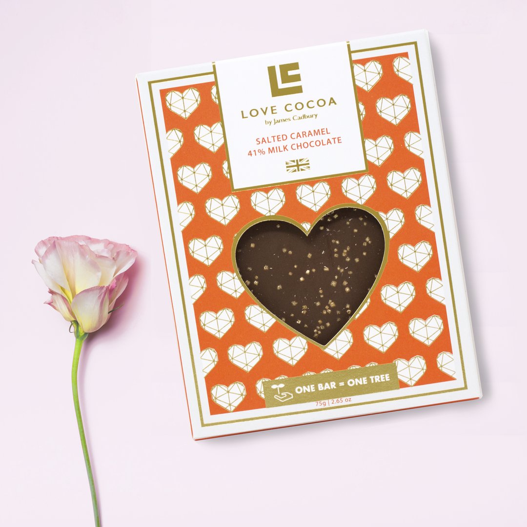 Salted Caramel Heart Bar