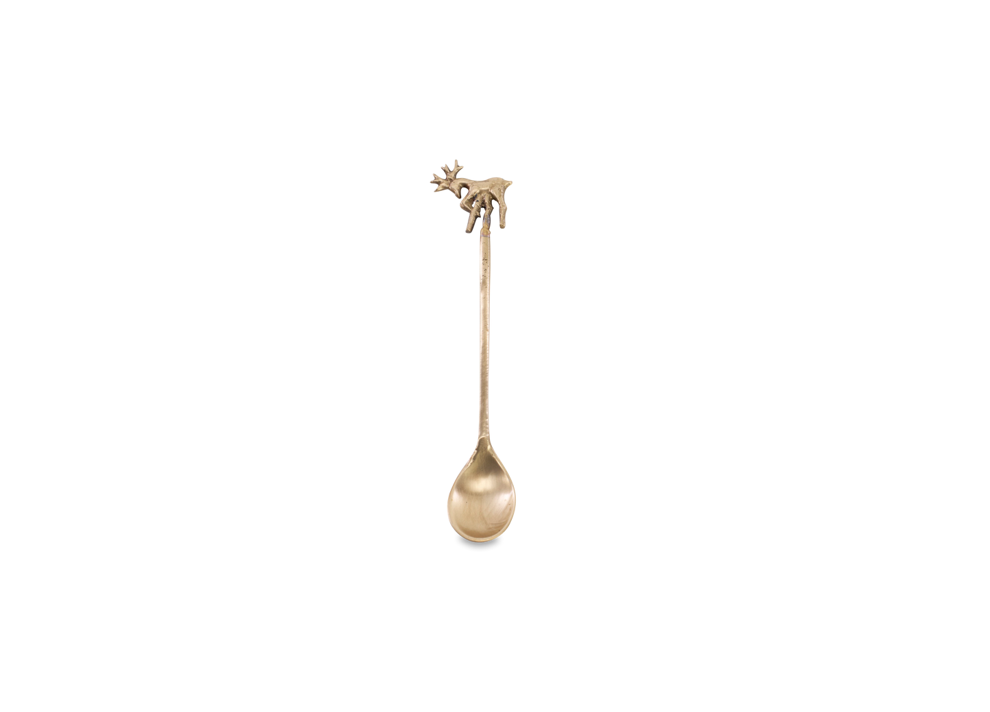 Small Brass Stag Spoon