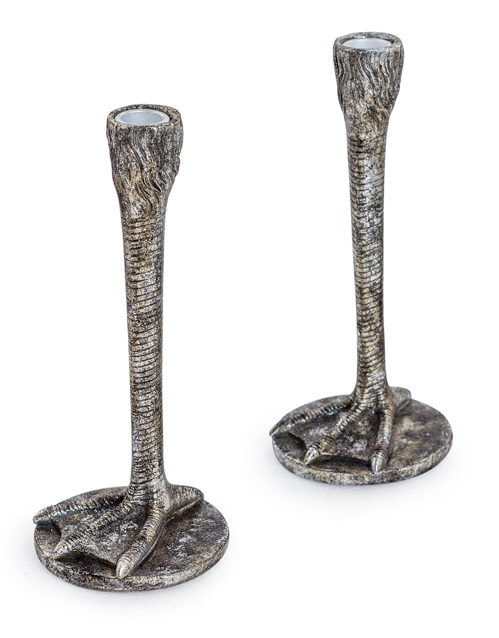 Silver Bird Leg Candlestick