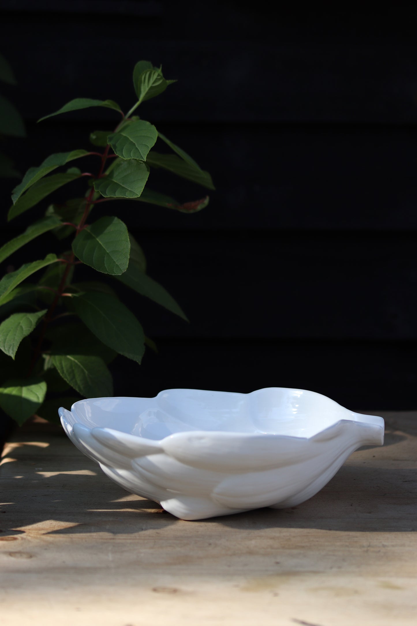 White Artichoke Fruit Bowl