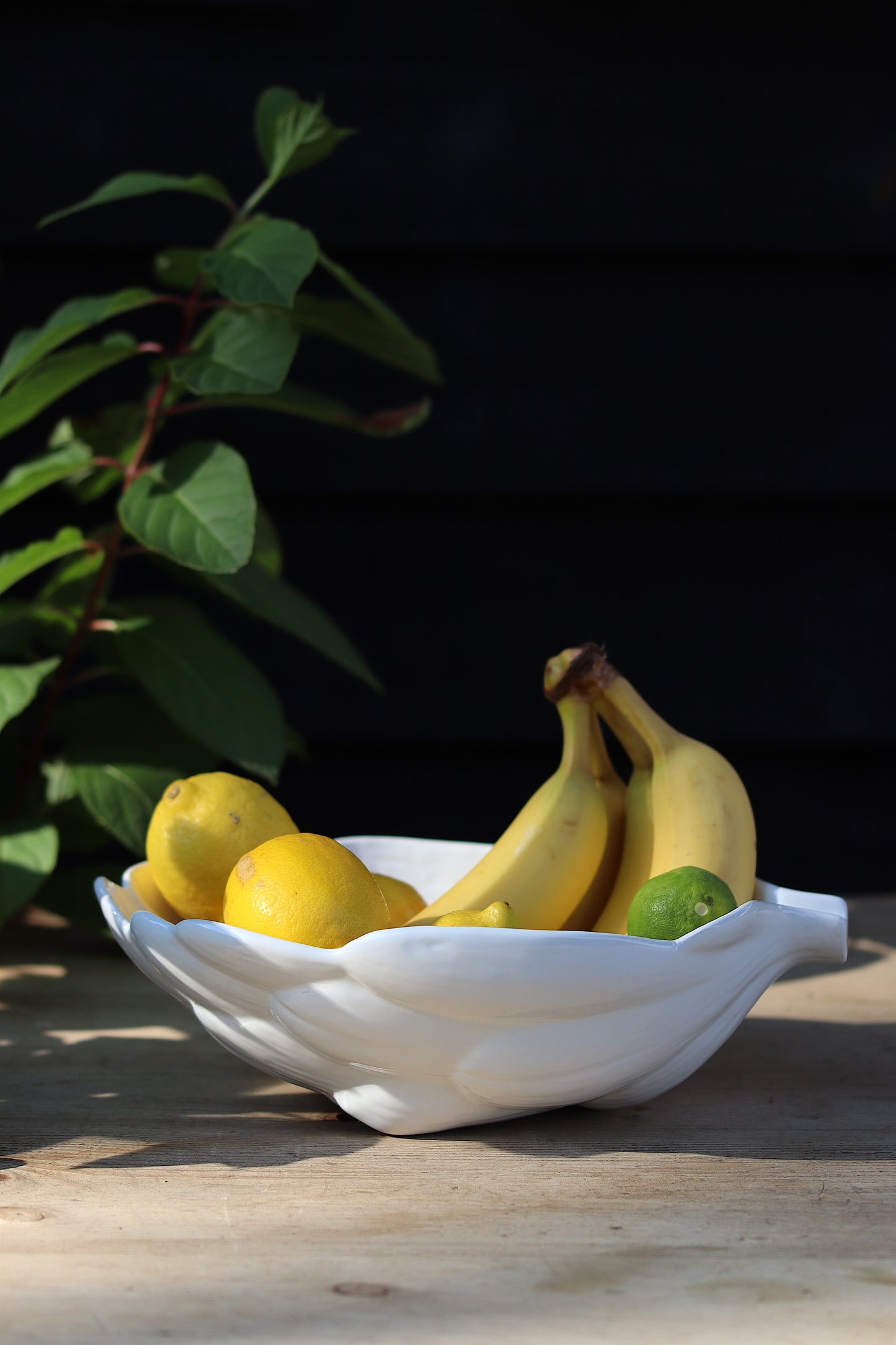 White Artichoke Fruit Bowl