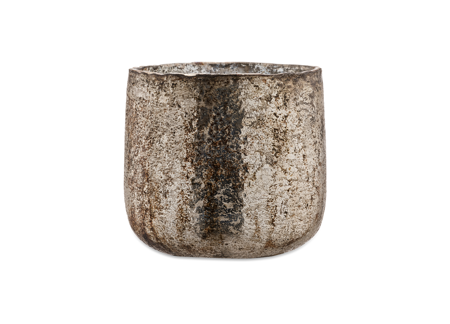 Large rustic gold t-light candle holders