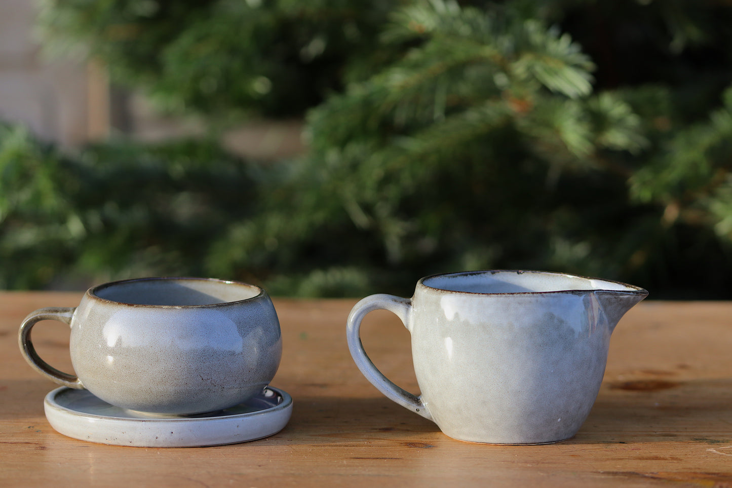 Amera Cup & Saucer - Grey