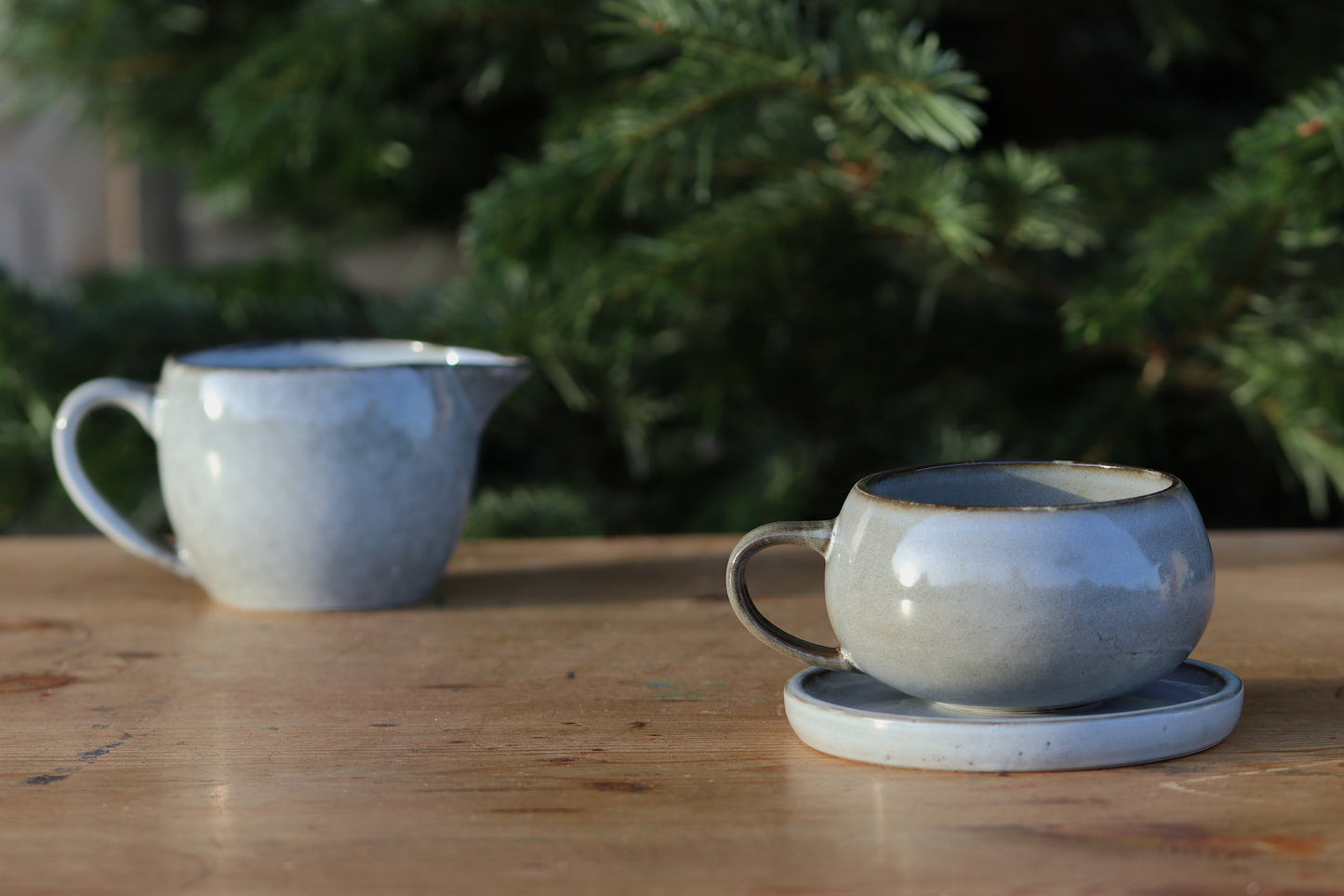 Amera Cup & Saucer - Grey