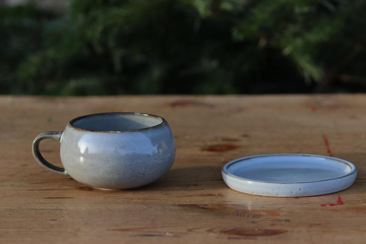 Amera Cup & Saucer - Grey