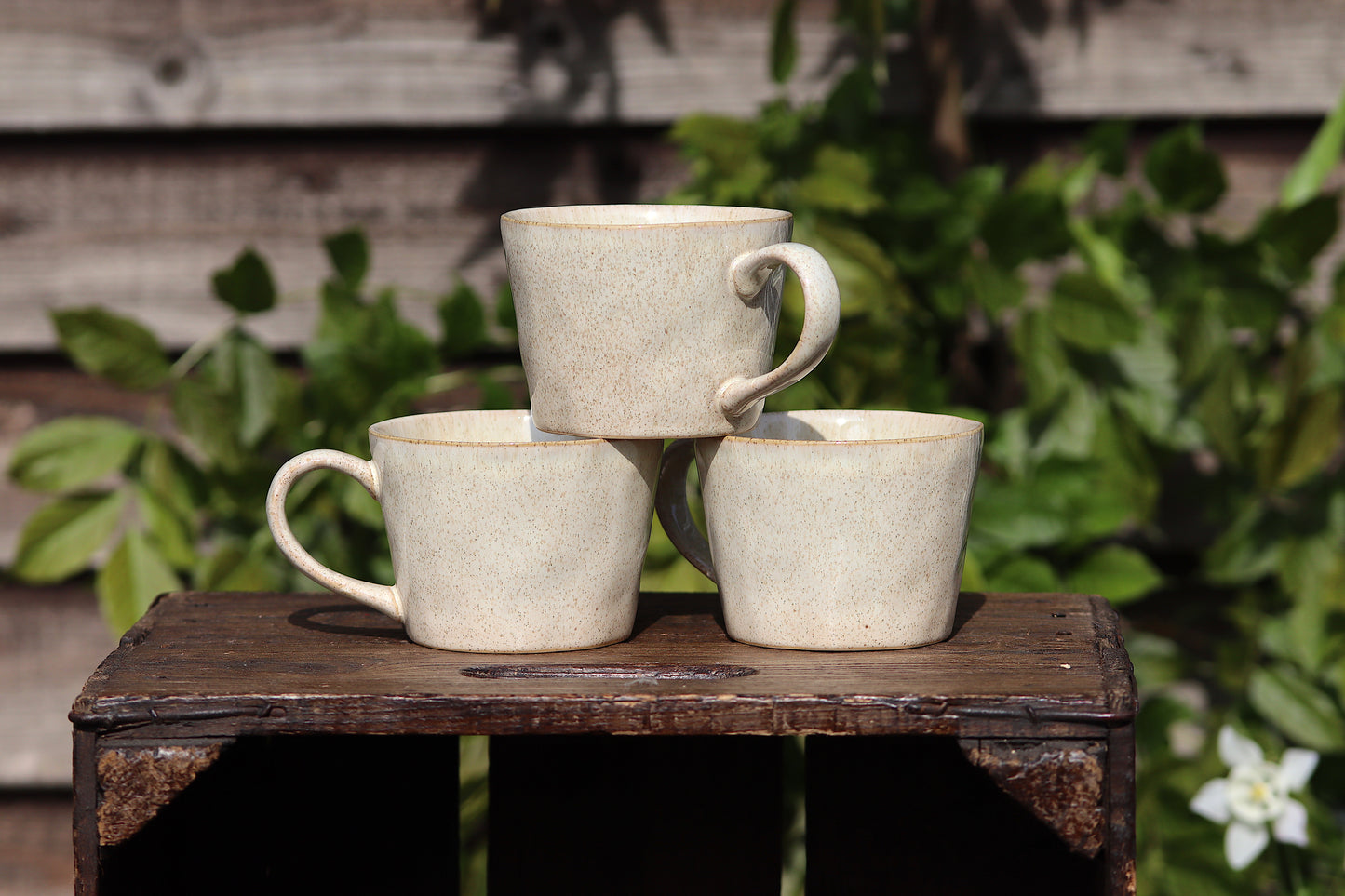 Beige Speckled Mug