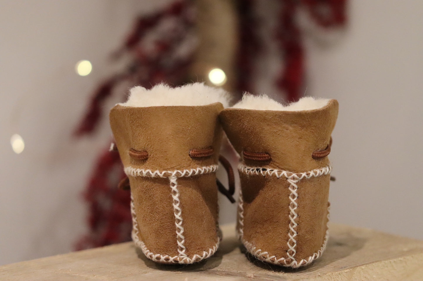 Sheepskin Booties - CHESTNUT