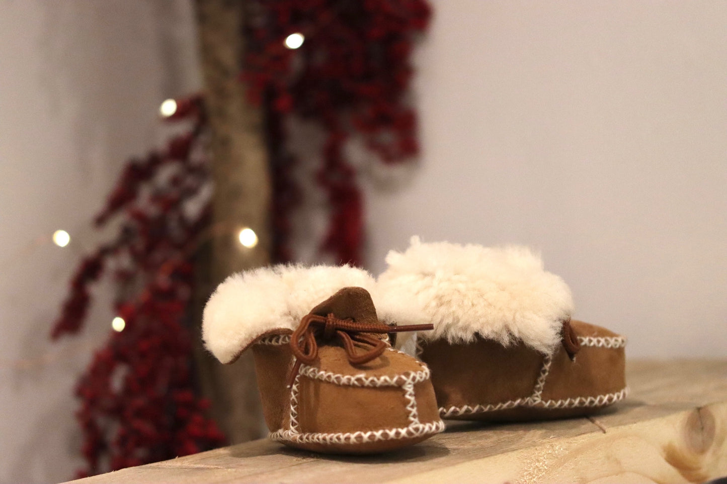 Sheepskin Booties - CHESTNUT