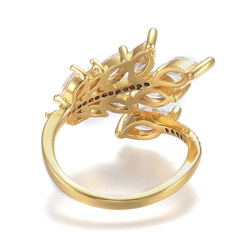 Adjustable Single Leaf Cuff Ring