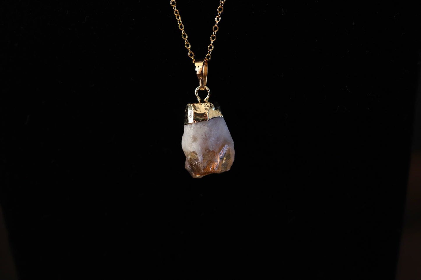 Raw Citrine Necklace