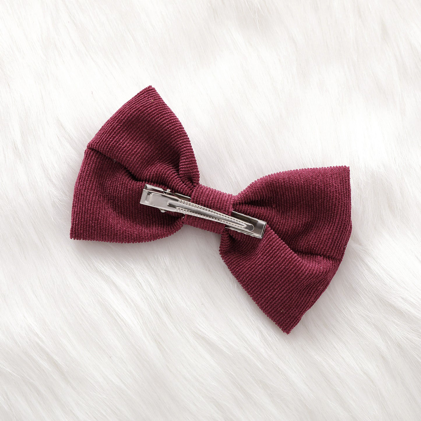 Cord Dress With Bow Set