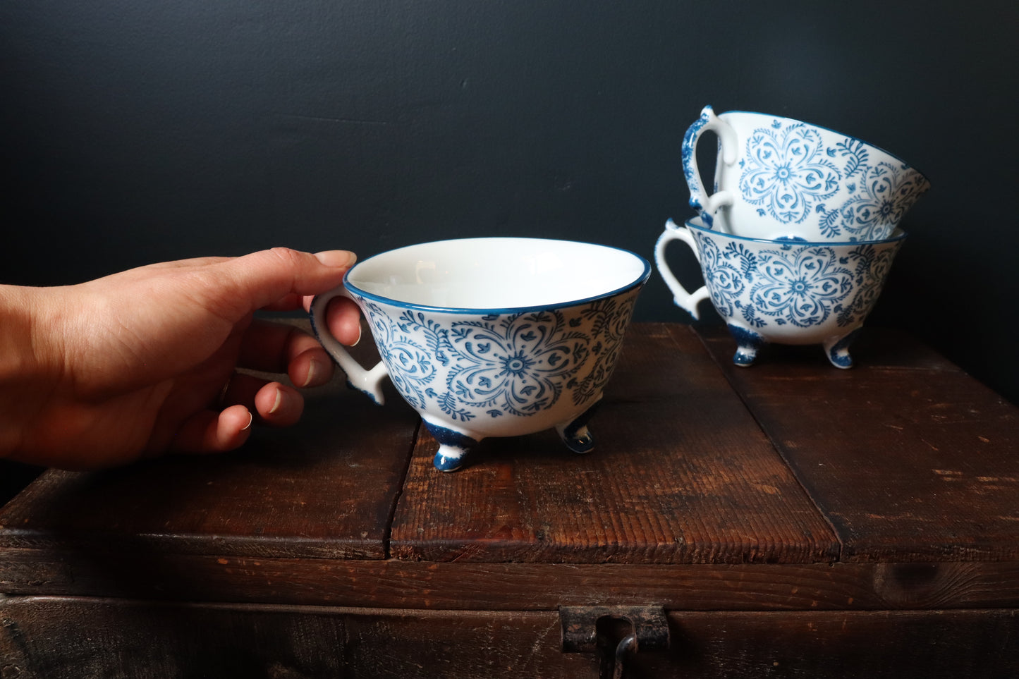Blue Patterned Cup