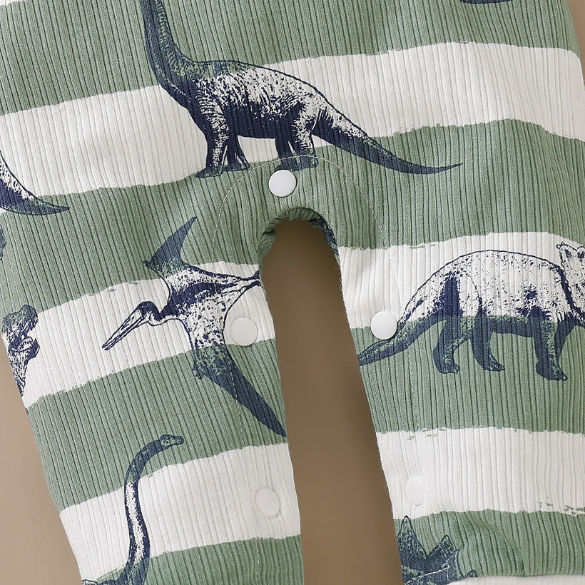 Ribbed Dino Babygrow