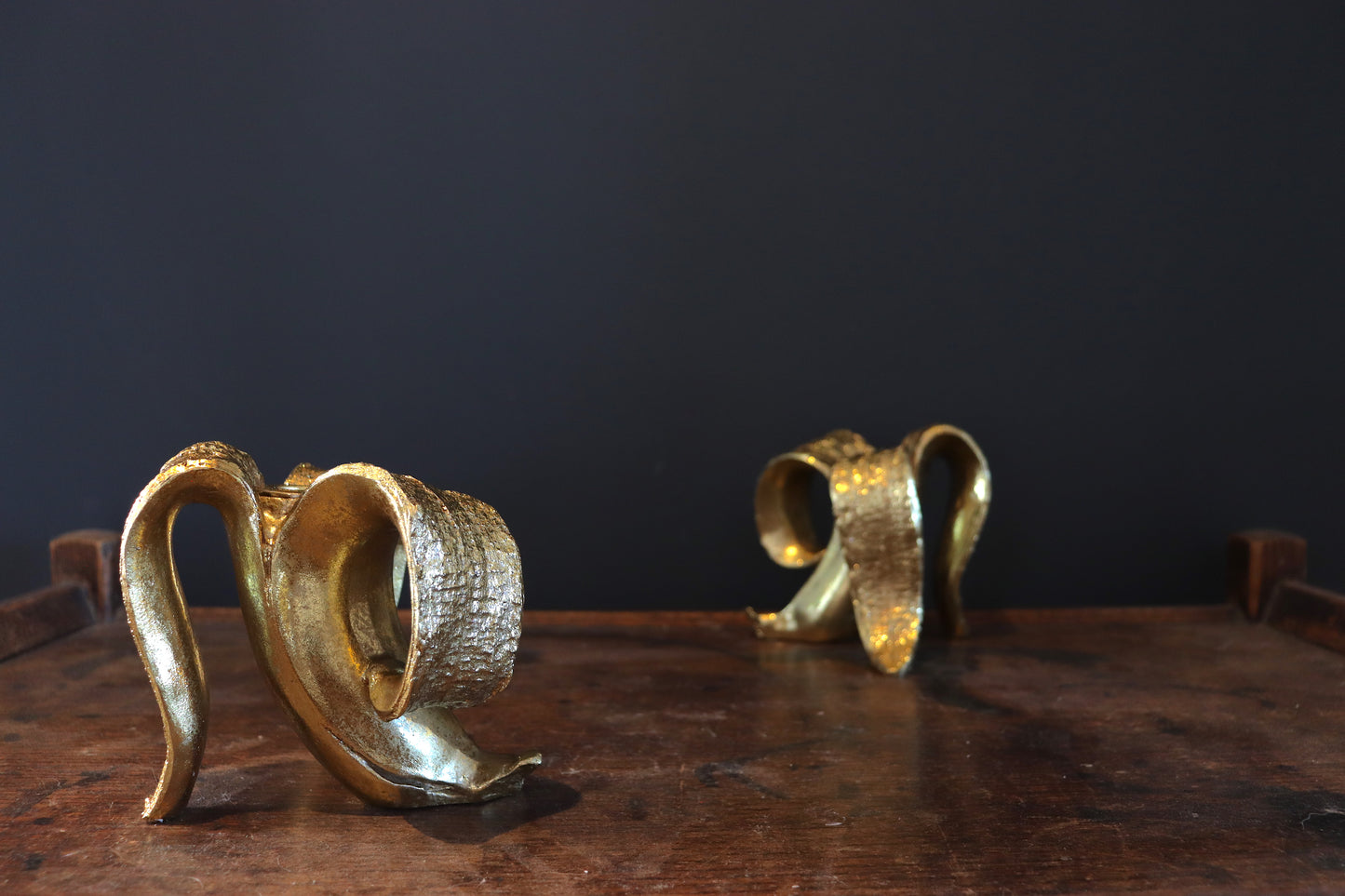 Gold Banana Candle Holder