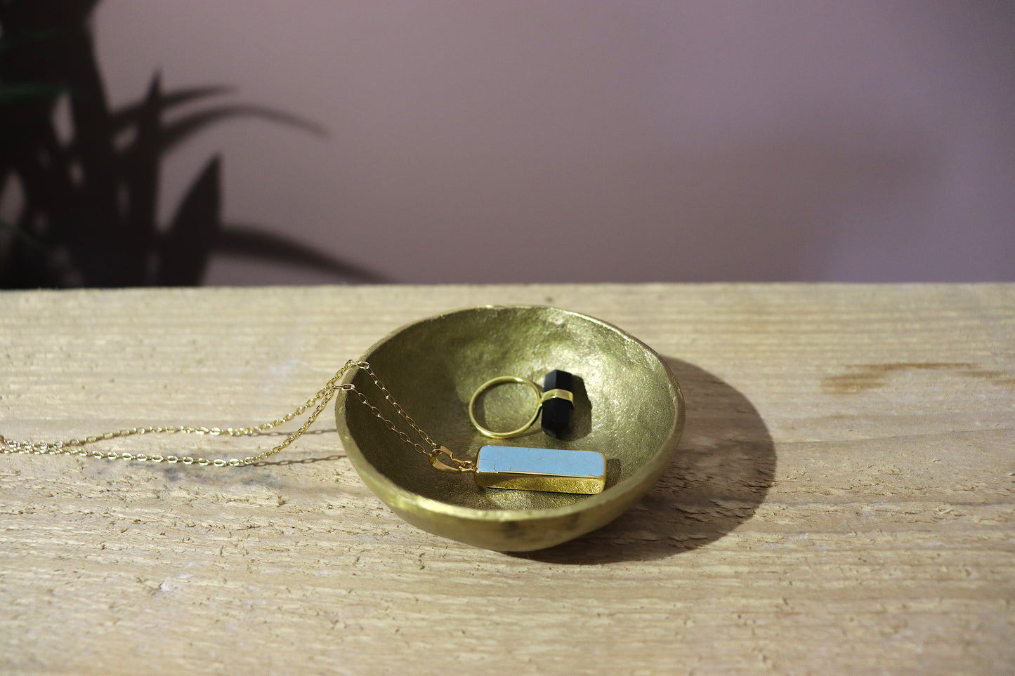 Jahi Brass Bowl - Brushed Gold
