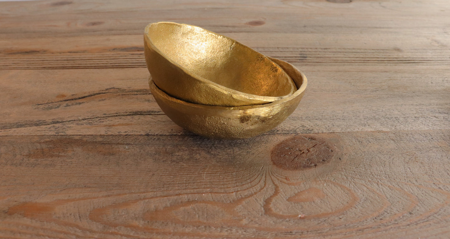 Jahi Brass Bowl - Brushed Gold