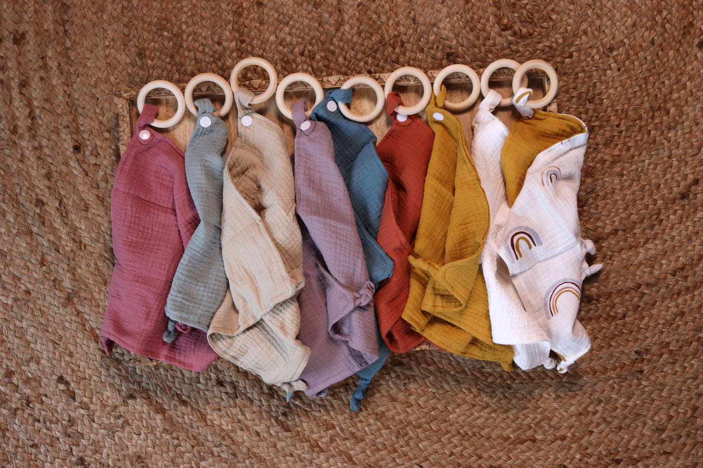 Muslin Comforter & Teething Ring