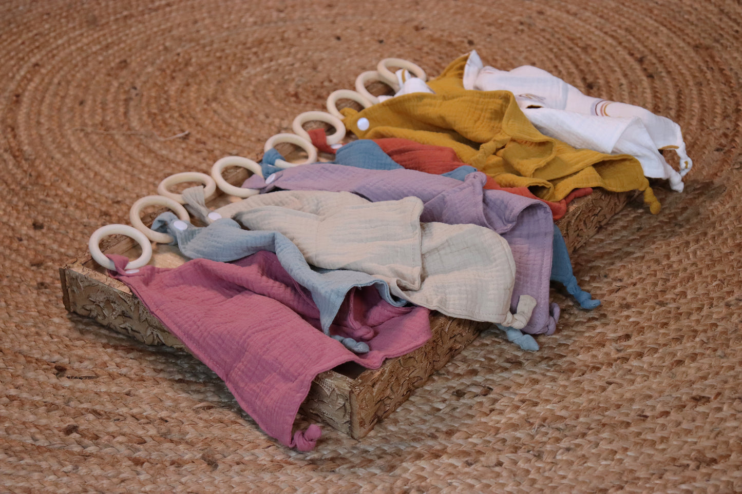 Muslin Comforter & Teething Ring