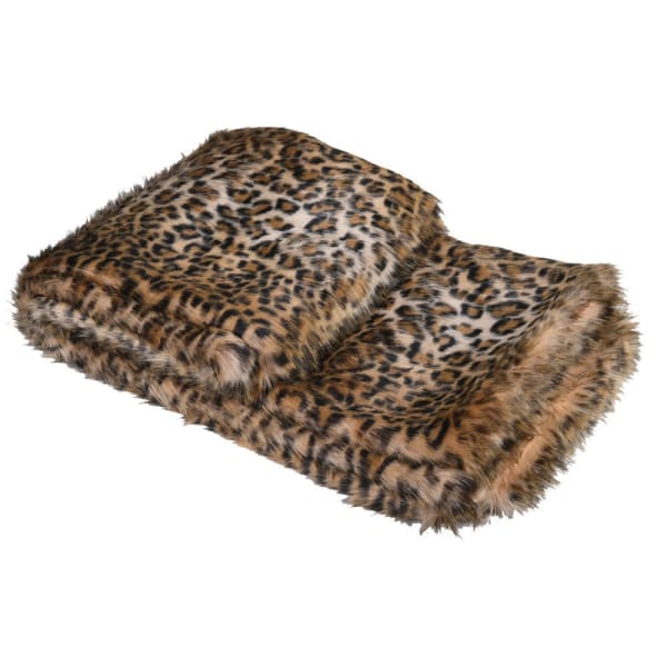 Large Leopard Print Throw
