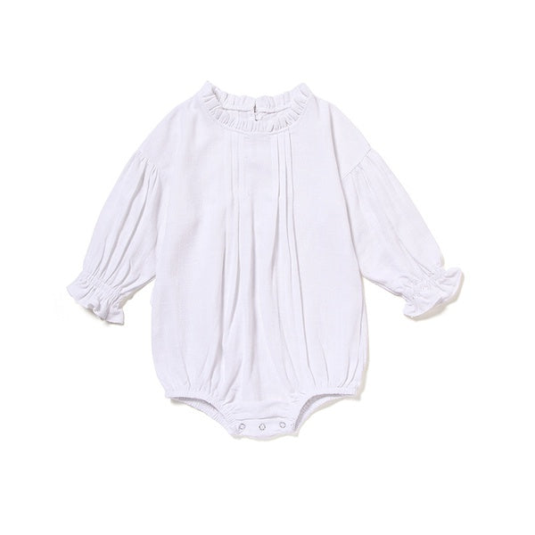 Beautiful Ruffled Linen Romper