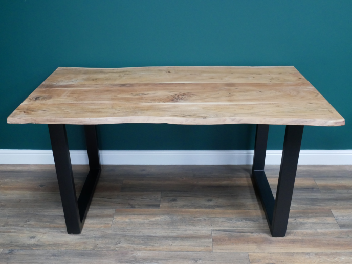 Living Edge Wooden Dining Table