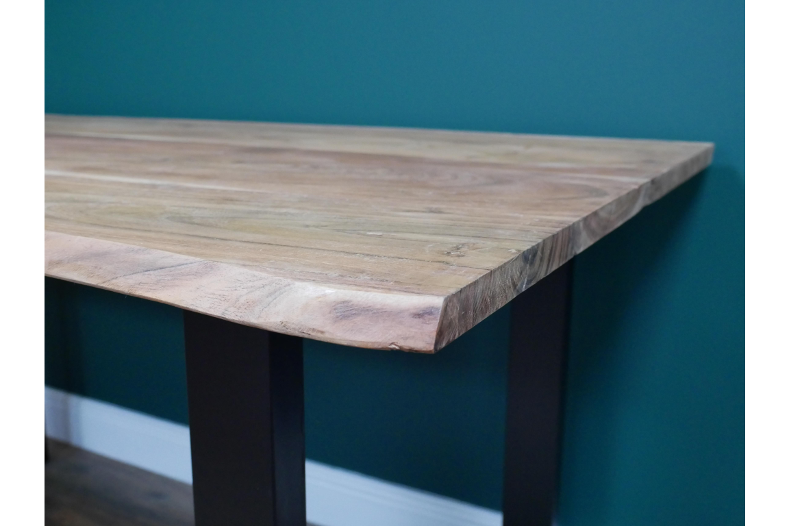 Living Edge Wooden Dining Table