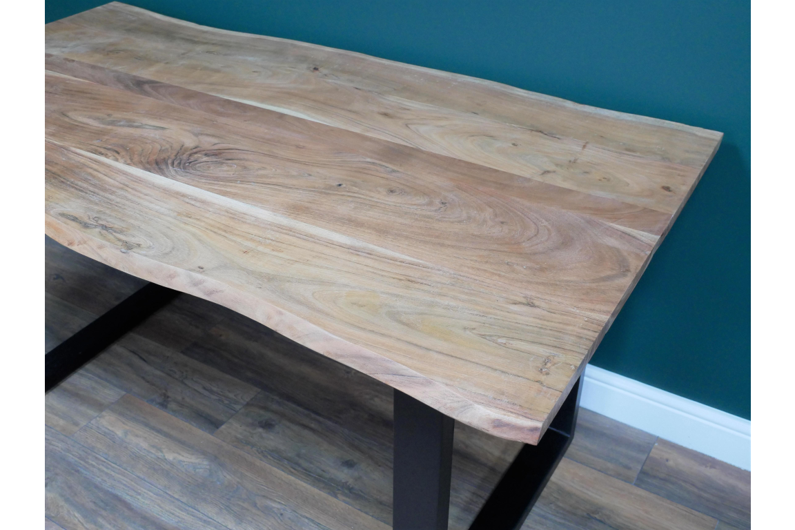 Living Edge Wooden Dining Table