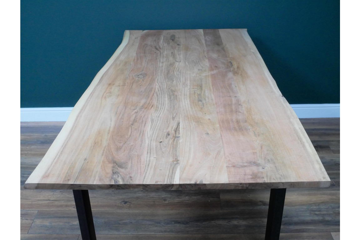 Living Edge Wooden Dining Table