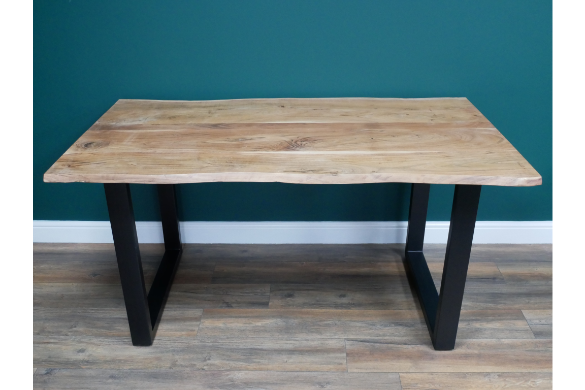 Living Edge Wooden Dining Table