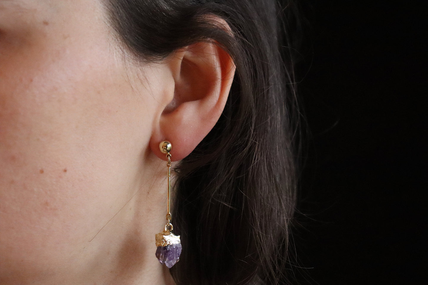 Amethyst Dangle Earrings