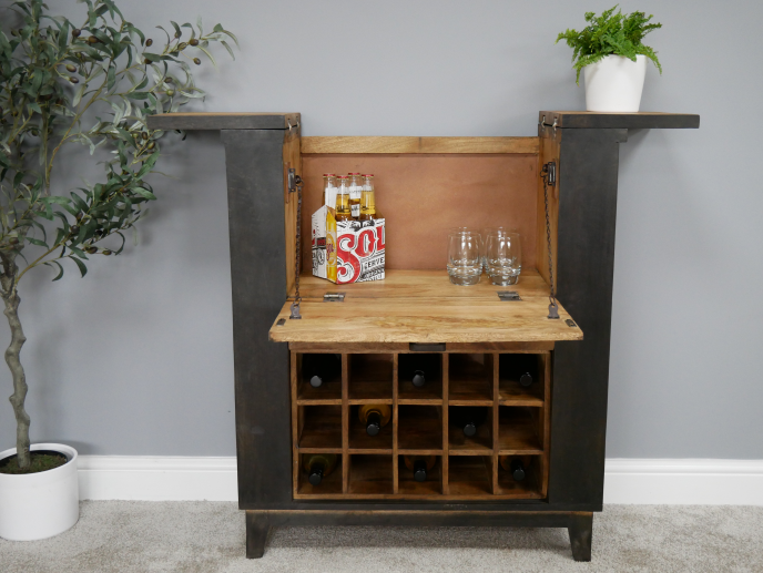 Mango Wood Wine Cabinet