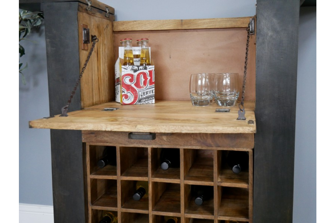 Mango Wood Wine Cabinet