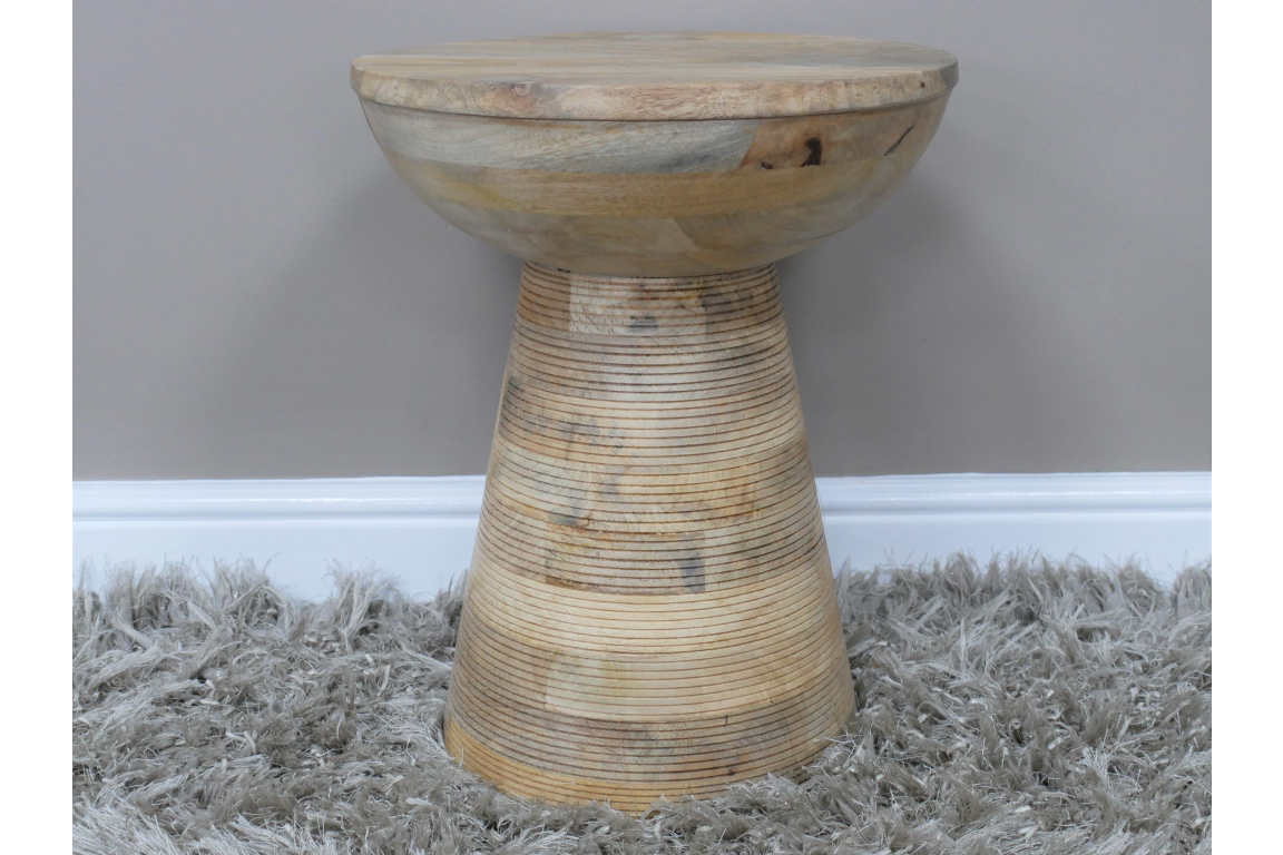 Mango Wood Side Table/Stool