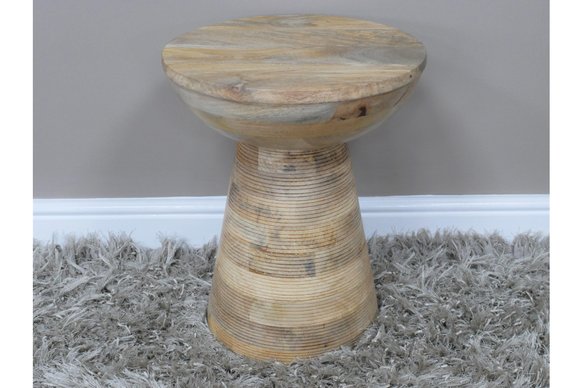 Mango Wood Side Table/Stool