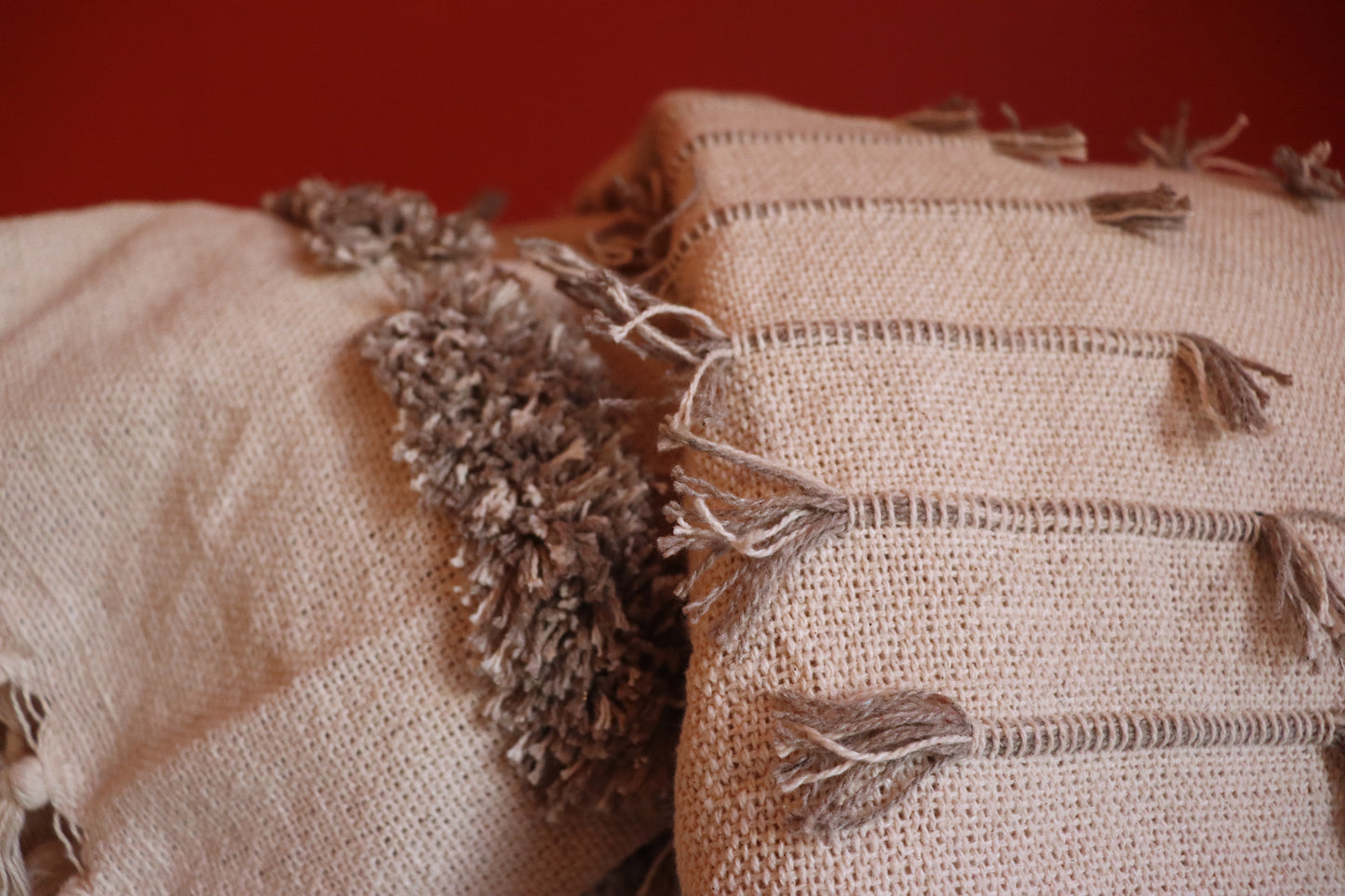 Natural Cotton Tuft Throw