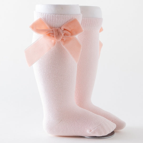 Velvet Bow Socks
