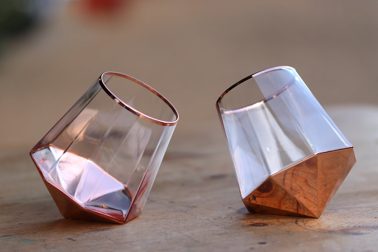 Rose Gold Prism Tilt Tumbler