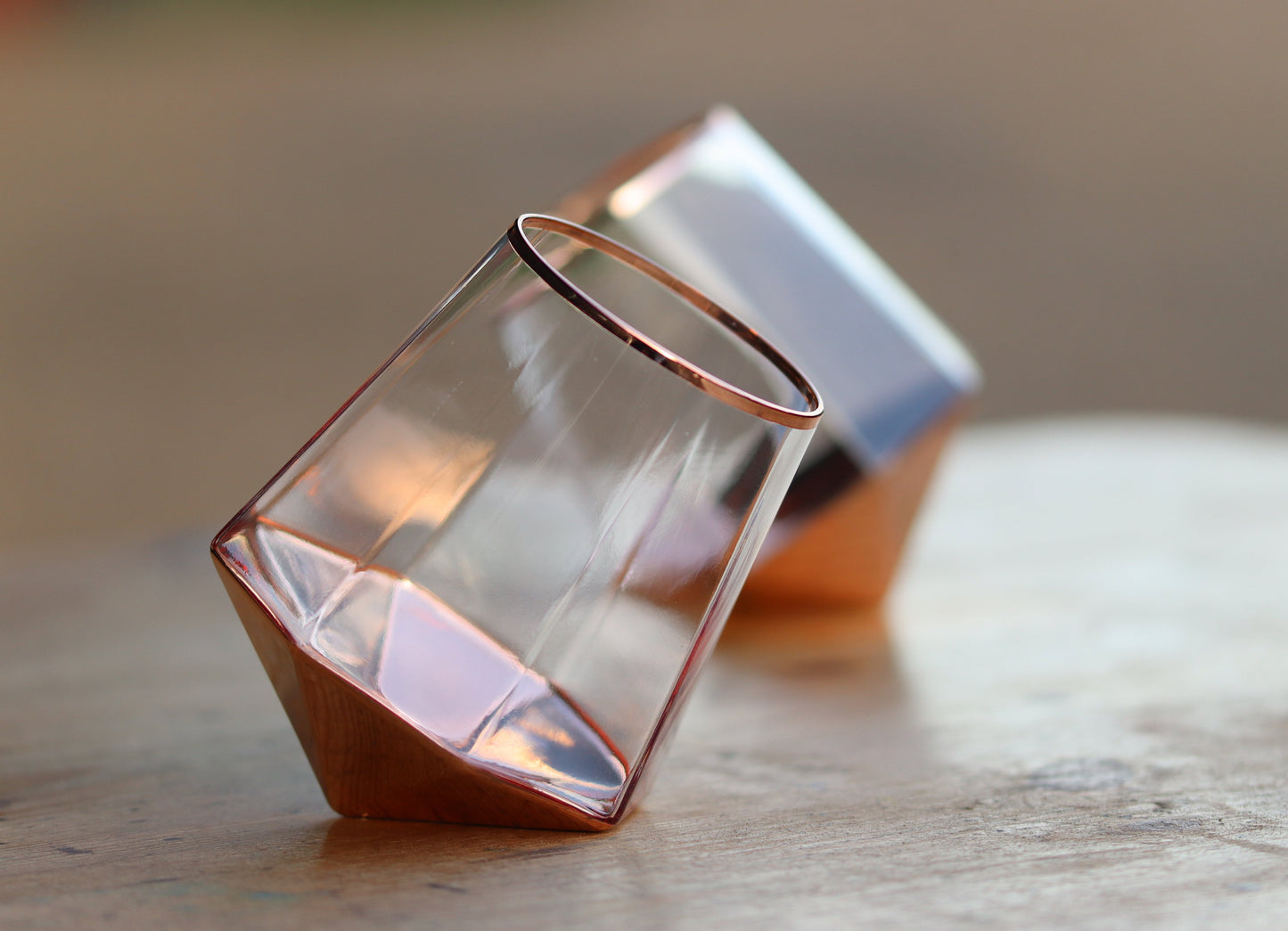 Rose Gold Prism Tilt Tumbler