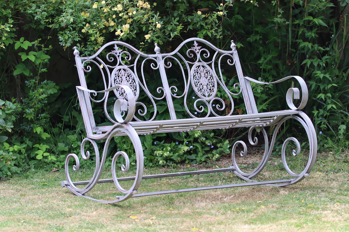 Grey Rocking Bench