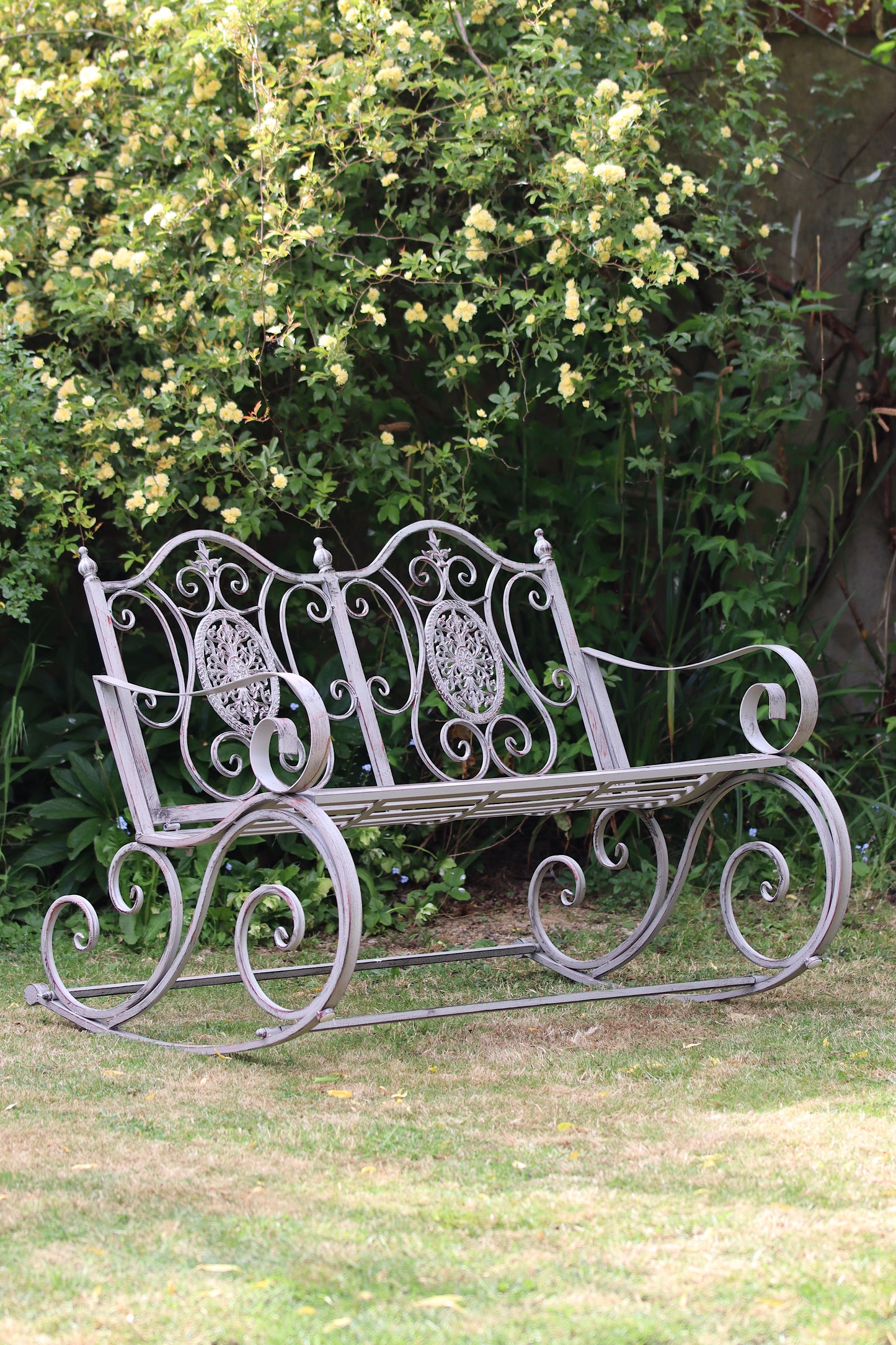 Grey Rocking Bench