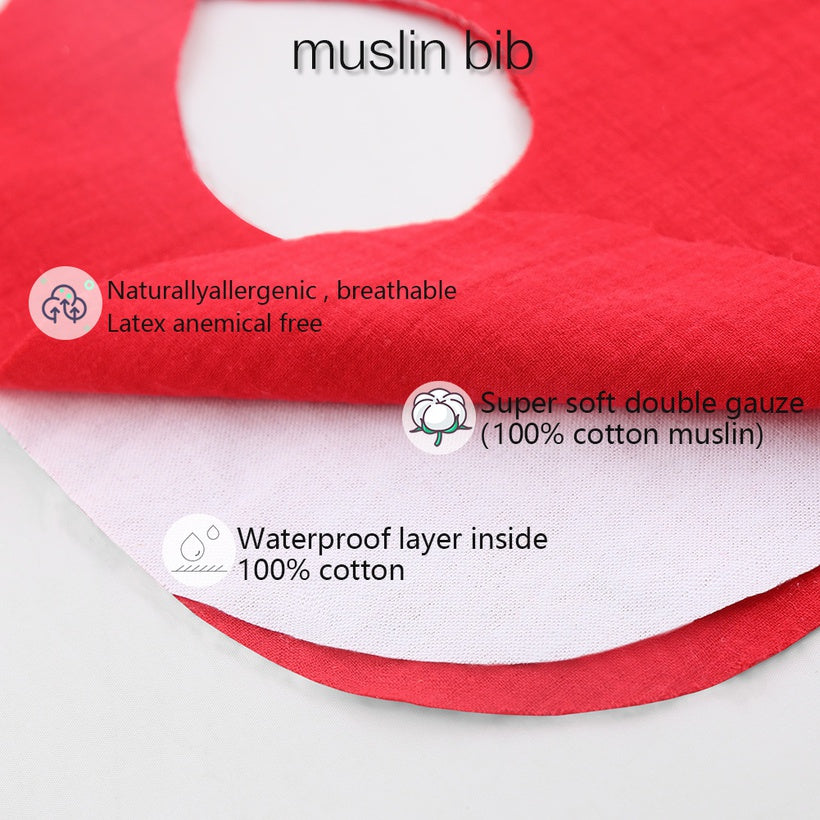 Muslin Bib & Bow Set